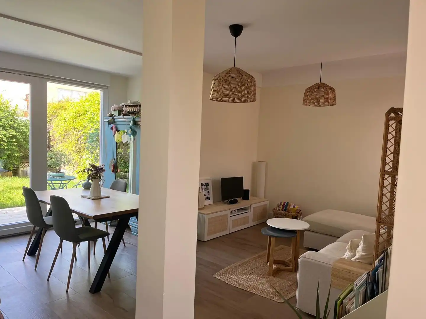 Sala de estar de Casa adosada de alquiler en Madrid con Calefacción, Jardín privado y Amueblado