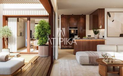 Living room of Flat for sale in Castelldefels  with Air Conditioner, Heating and Parquet flooring