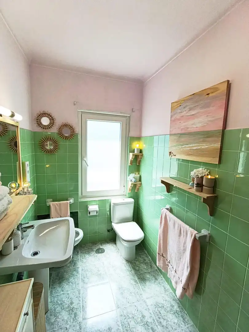 Bathroom of Flat for sale in Langreo  with Heating, Storage room and Furnished