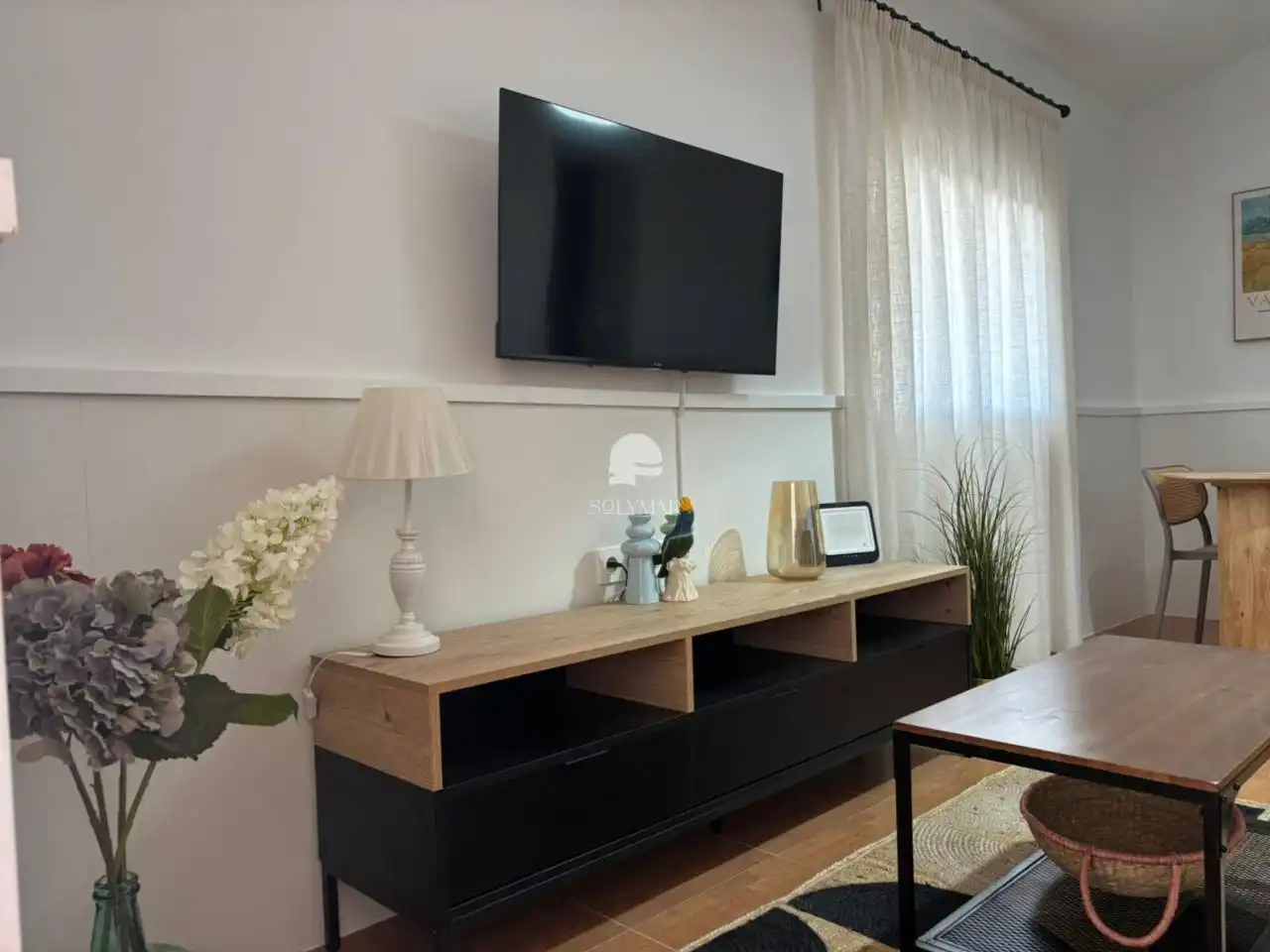 Wohnzimmer von Country house zur Miete in Vélez-Málaga mit Klimaanlage, Terrasse und Möbliert