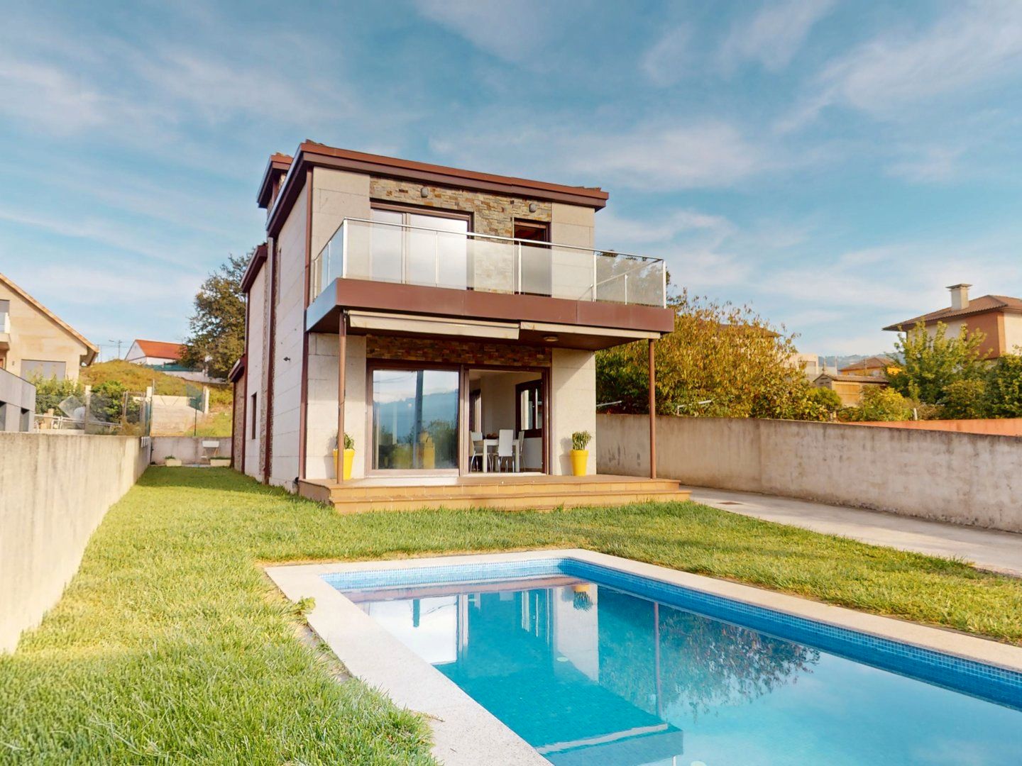 Jardí de Casa o xalet en venda en Vigo  amb Calefacció, Jardí privat i Terrassa