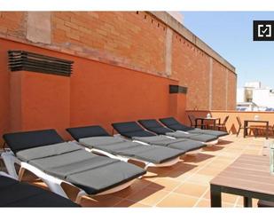 Terrace of Flat to rent in  Barcelona Capital  with Air Conditioner, Heating and Furnished