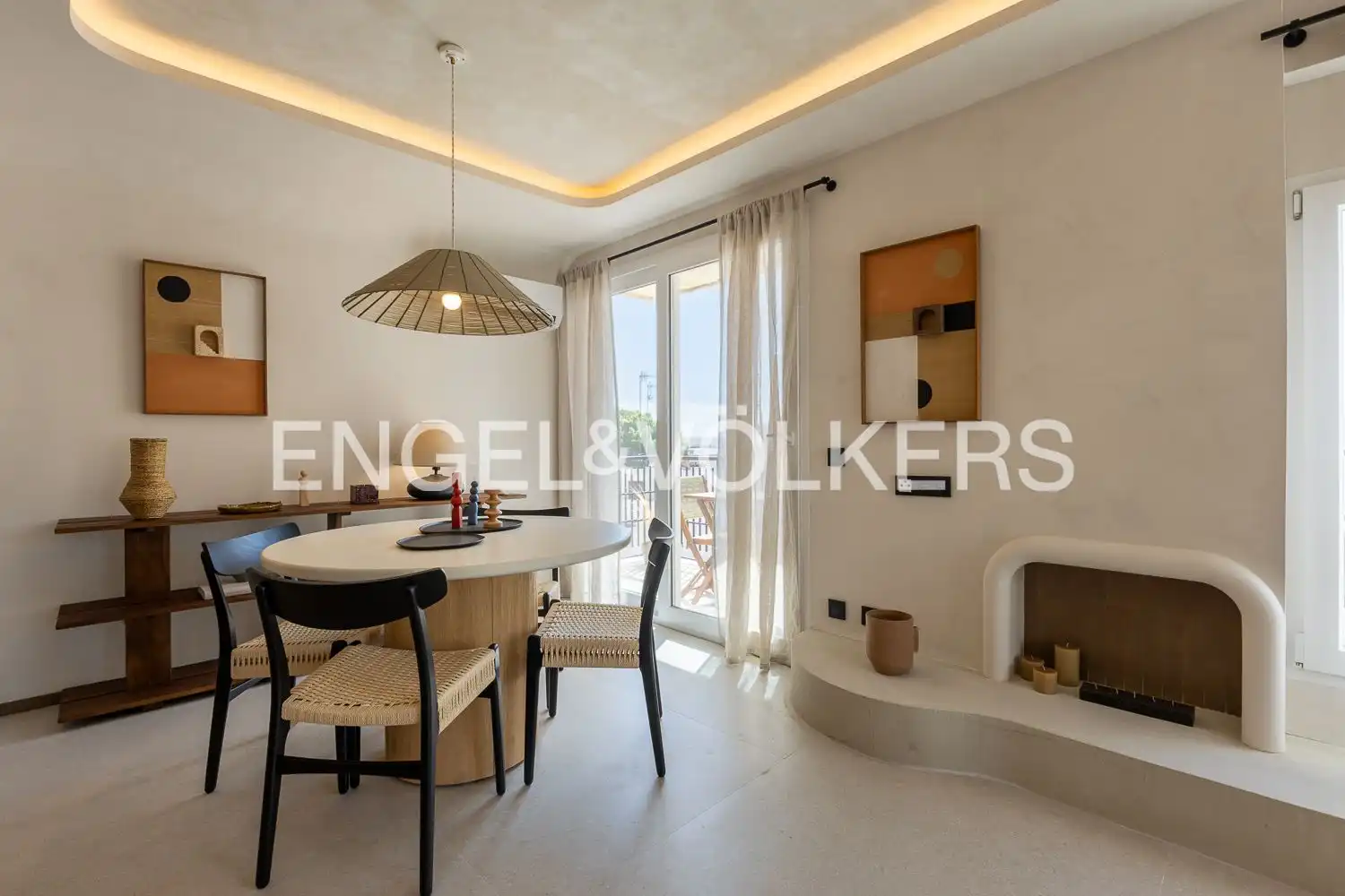 Comedor de Piso de alquiler en Jávea / Xàbia con Aire acondicionado, Calefacción y Amueblado