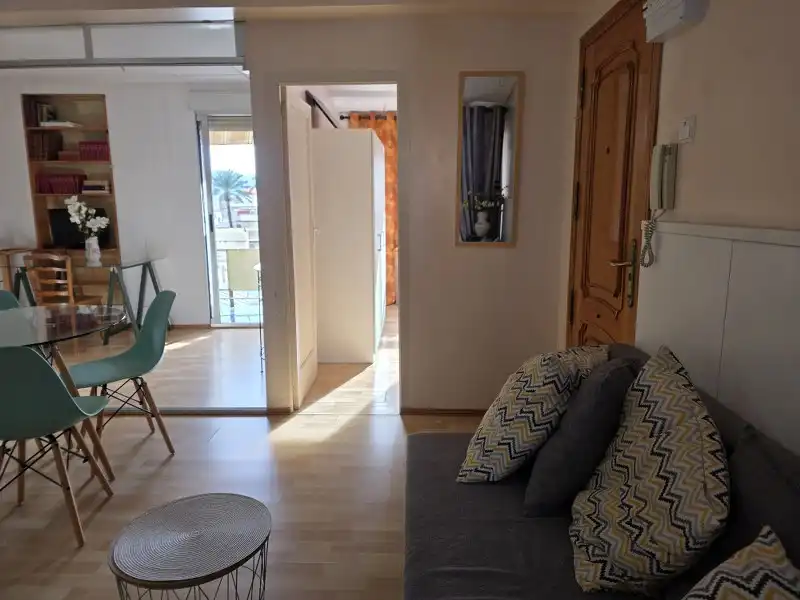 Sala d'estar de Apartament en venda en Cullera amb Aire condicionat, Calefacció i Parquet