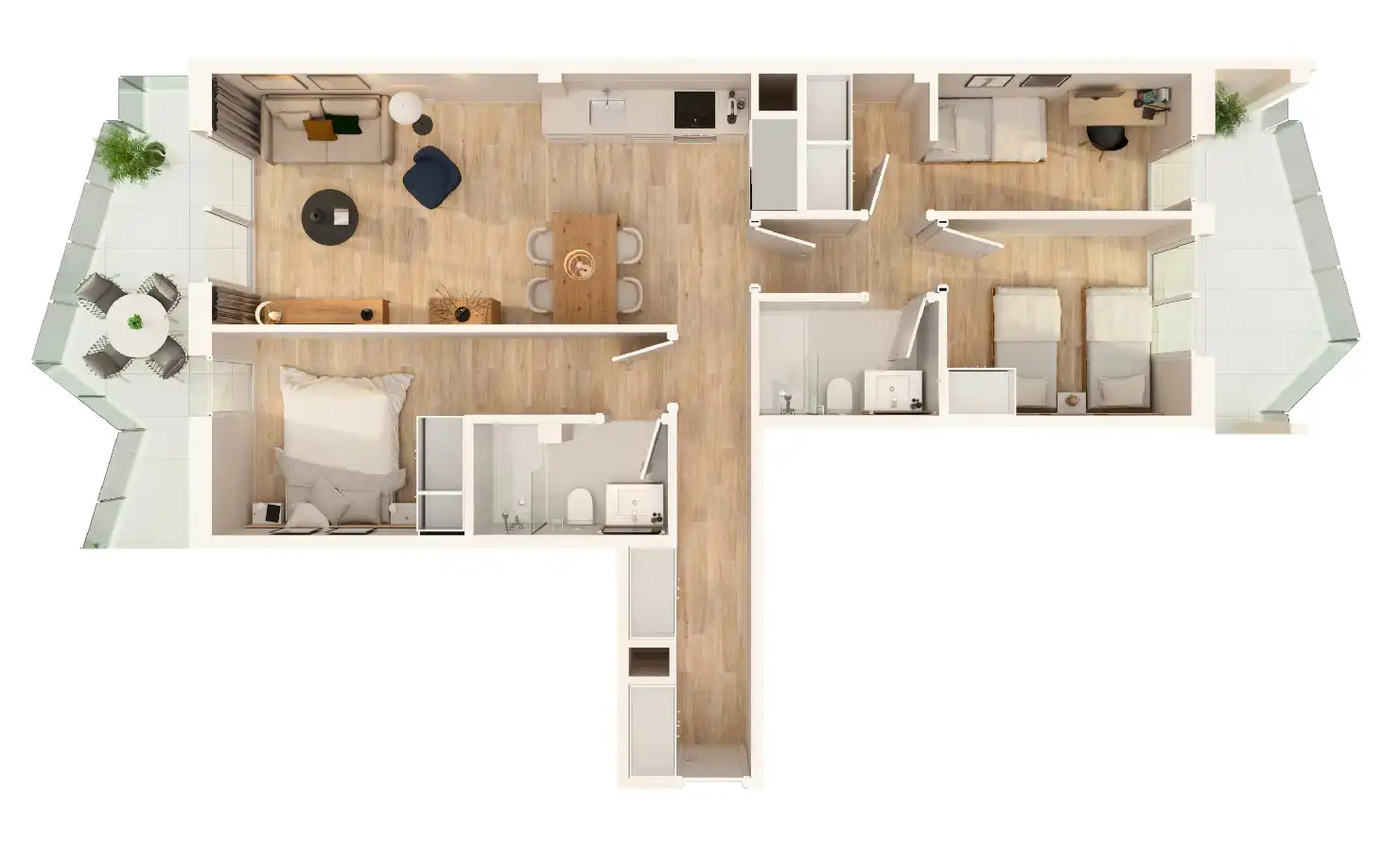 New build Apartment with terrace for sale in Carrer Granada 21