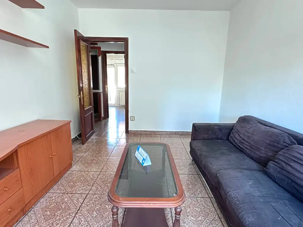 Living room of Flat for sale in Gijón   with Heating, Terrace and Furnished