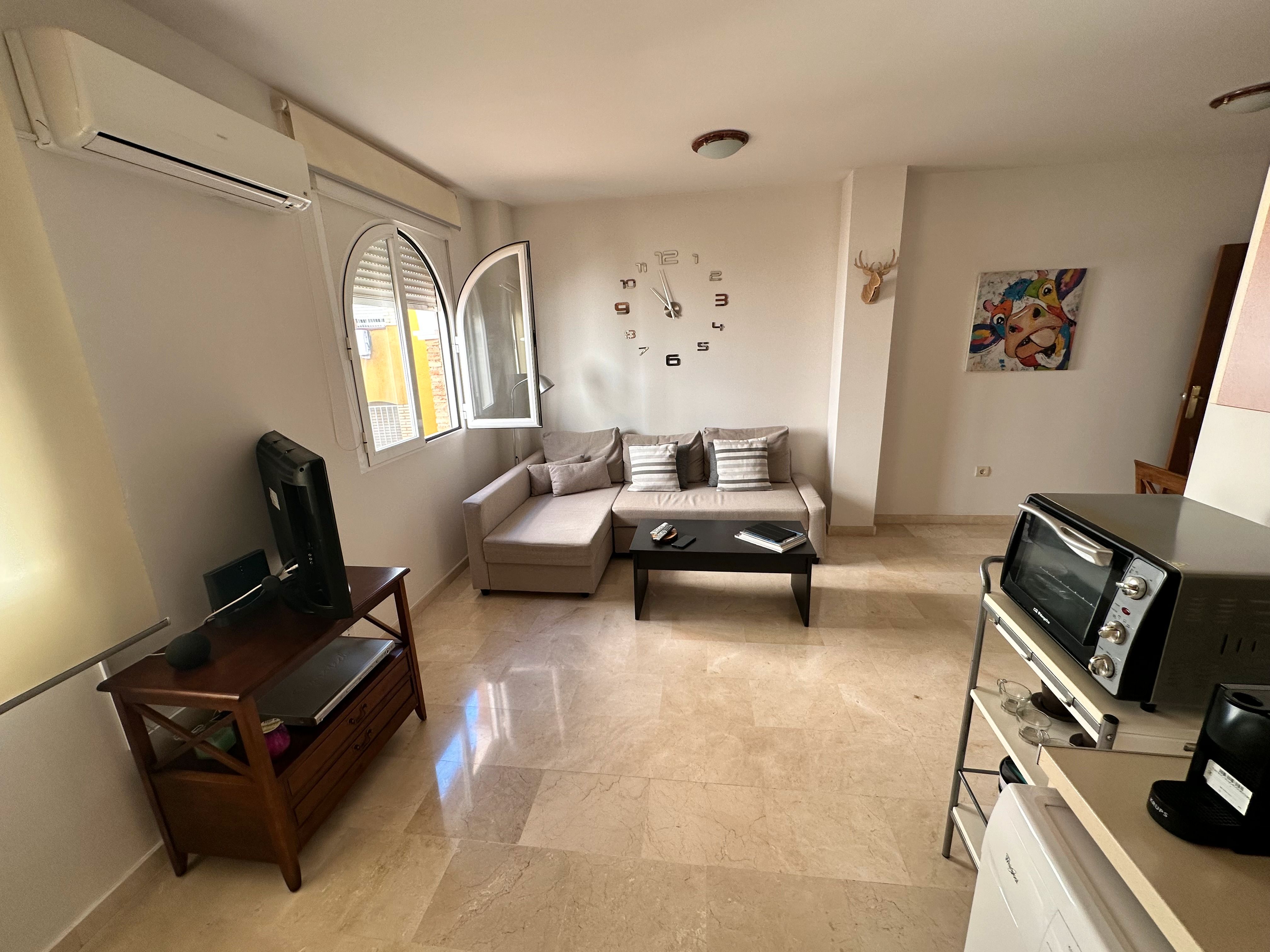 Living room of Flat for sale in  Jaén Capital  with Air Conditioner, Heating and Furnished