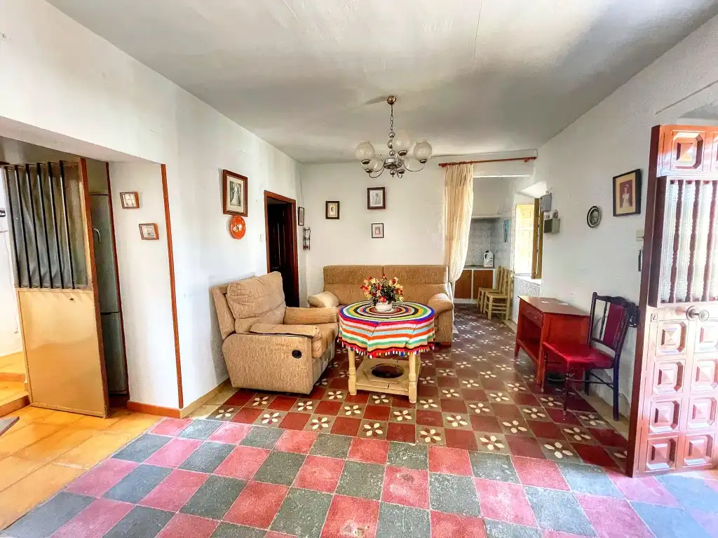 Sala d'estar de Finca rústica en venda en Cútar amb Terrassa i Moblat