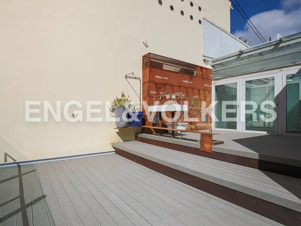 Terrasse von Dachboden zur Miete in Valencia mit Klimaanlage, Heizung und Terrasse