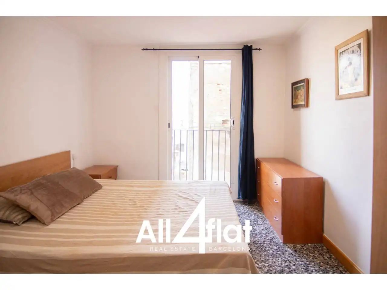 Bedroom of Flat for rent in Barcelona  with Air Conditioner, Heating and Furnished