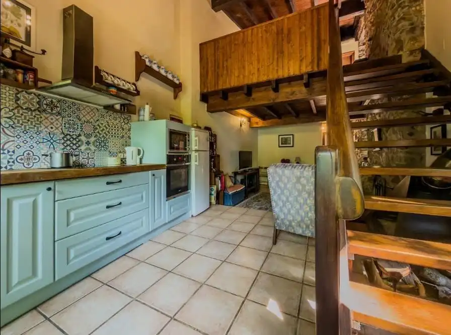Cocina de Casa o chalet en venta en Pesaguero con Calefacción, Terraza y Amueblado
