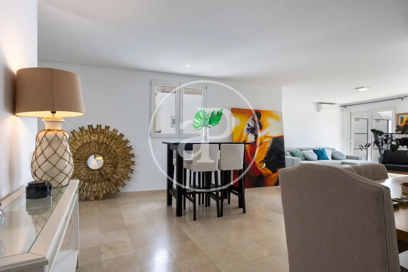 Living room of Attic for rent in Valencia  with Air Conditioner, Heating and Terrace