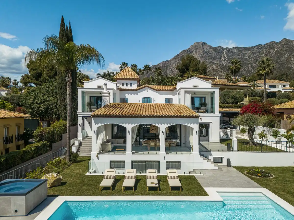 Exterior view of Houses for sale in Marbella  with Air Conditioner, Private garden and Terrace