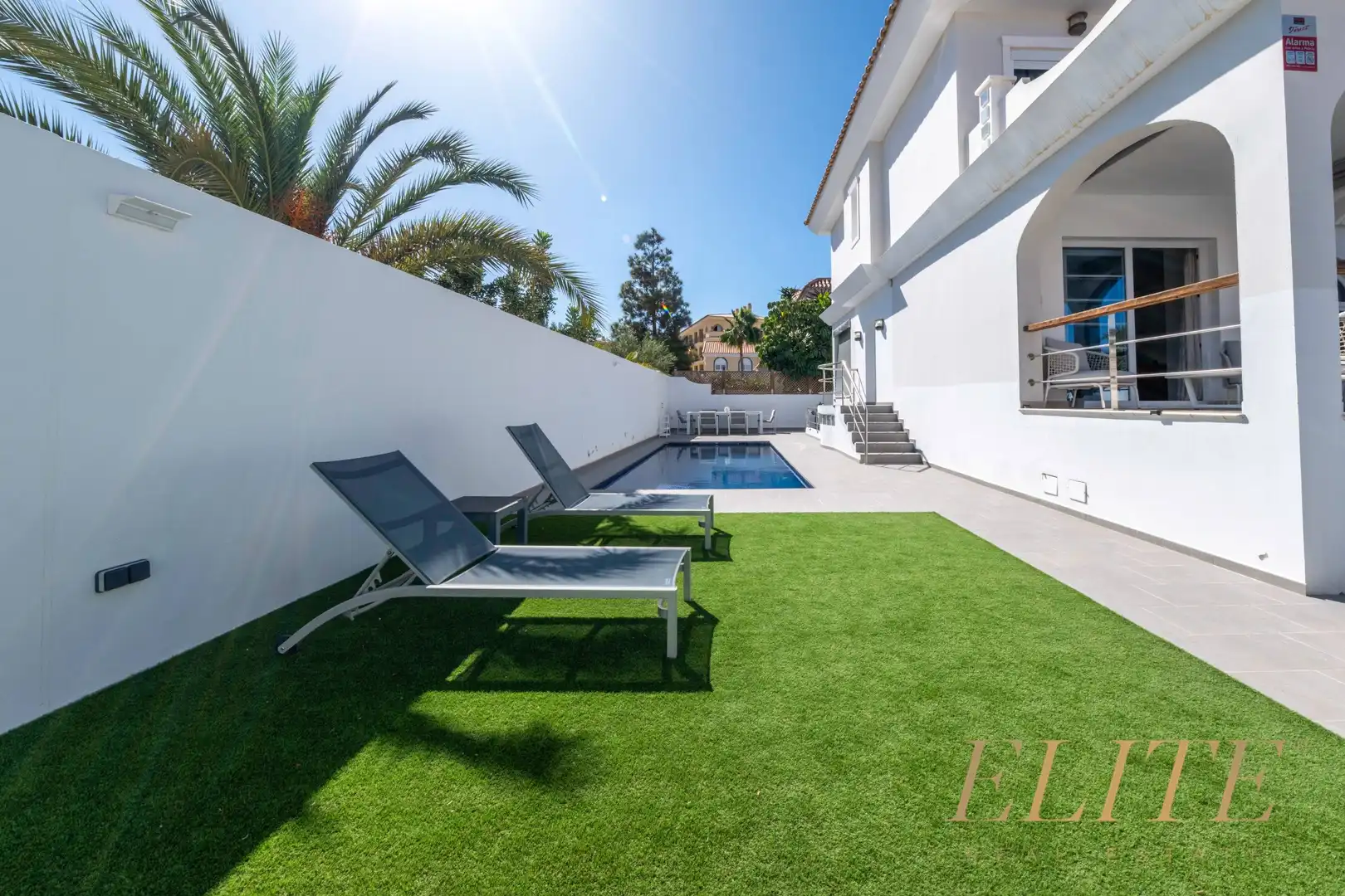 Terraza de Casa adosada en venta en San Bartolomé de Tirajana con Aire acondicionado, Jardín privado y Terraza