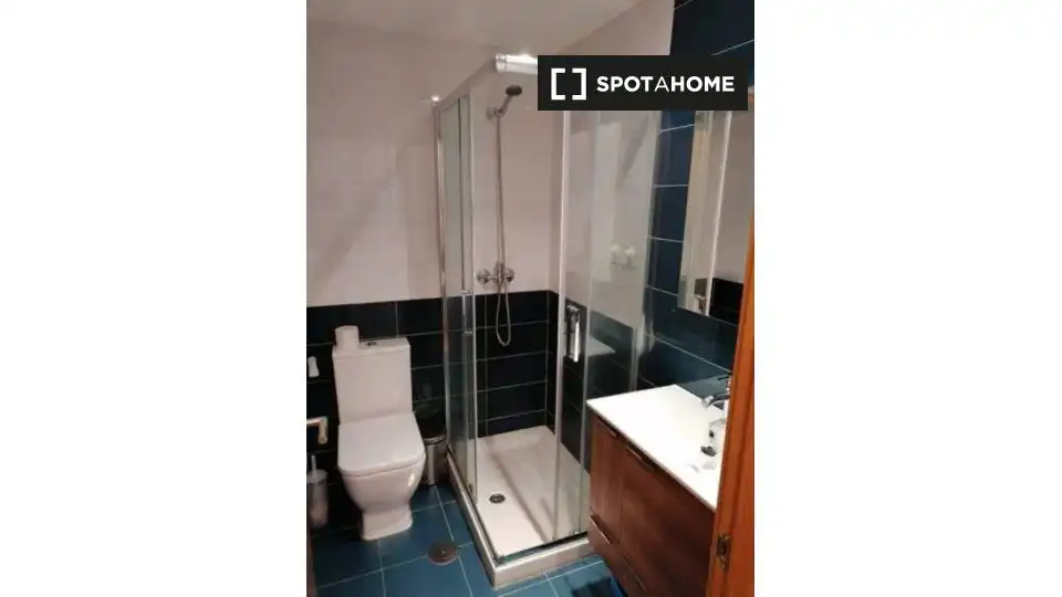 Baño de Apartamento para compartir en Oviedo  con Aire acondicionado y Terraza