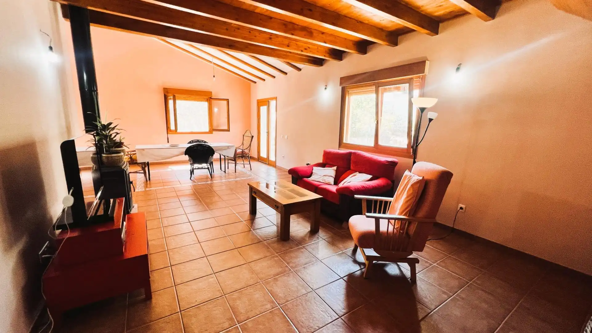 Sala de estar de Finca rústica en venta en La Pobla de Tornesa con Jardín privado y Trastero