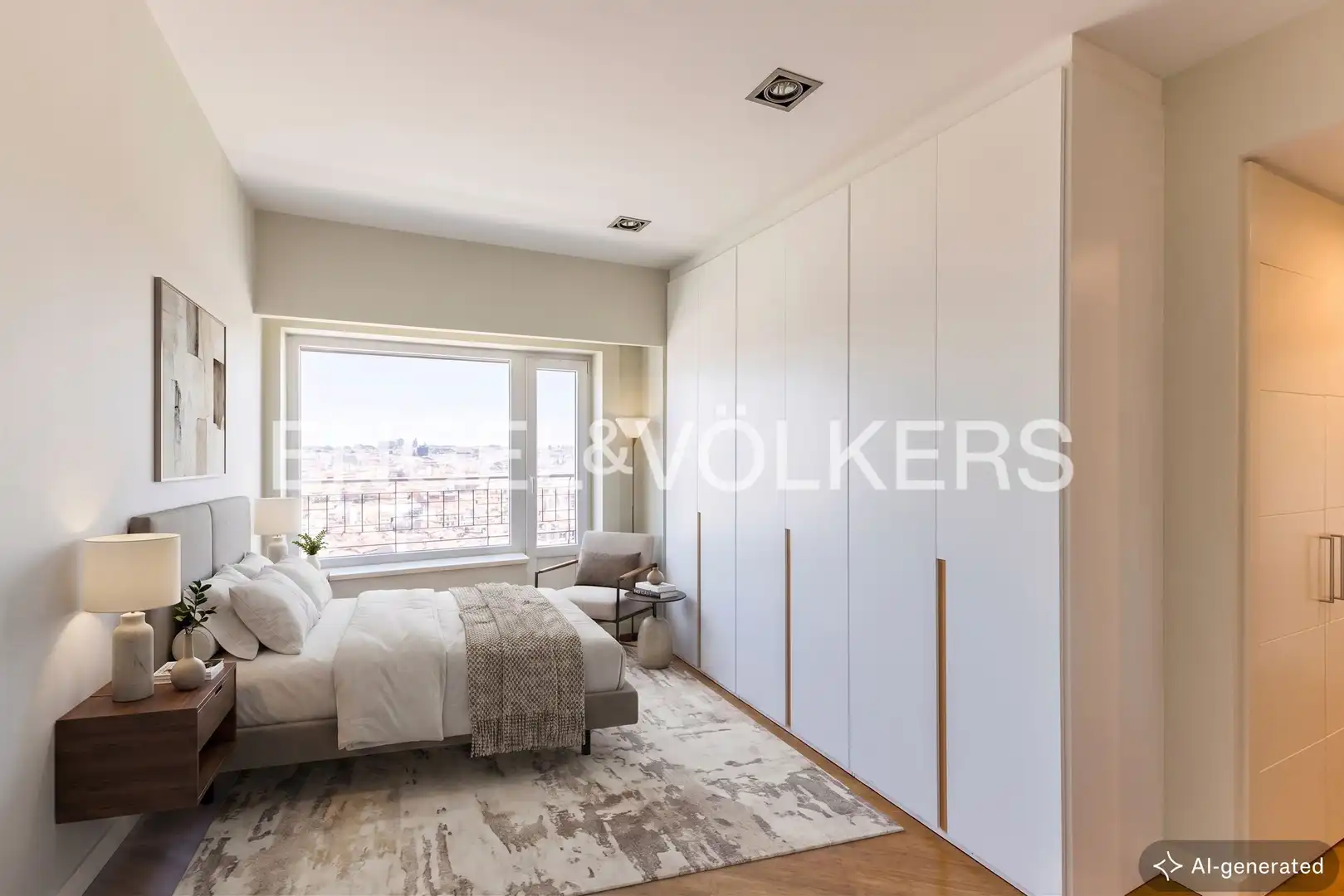 Bedroom of Flat for rent in Madrid  with Heating