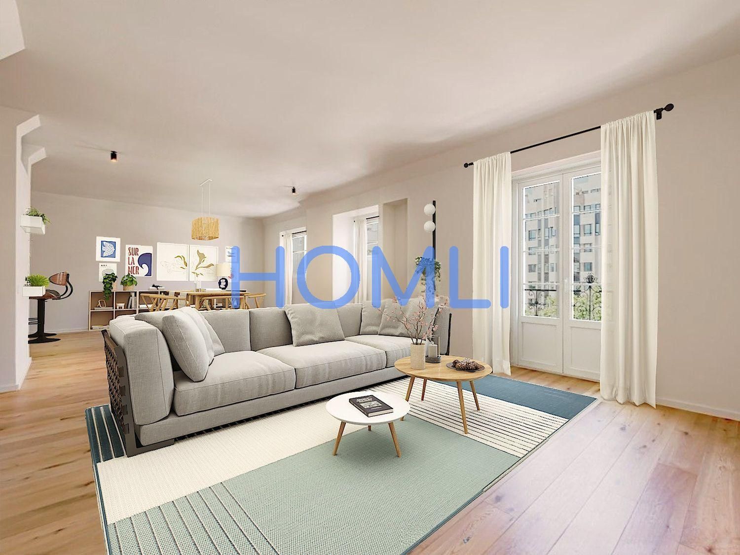 Sala d'estar de Apartament en venda en  Madrid Capital amb Aire condicionat i Calefacció