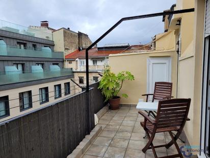 Terrasse von Wohnung miete in Donostia - San Sebastián  mit Terrasse