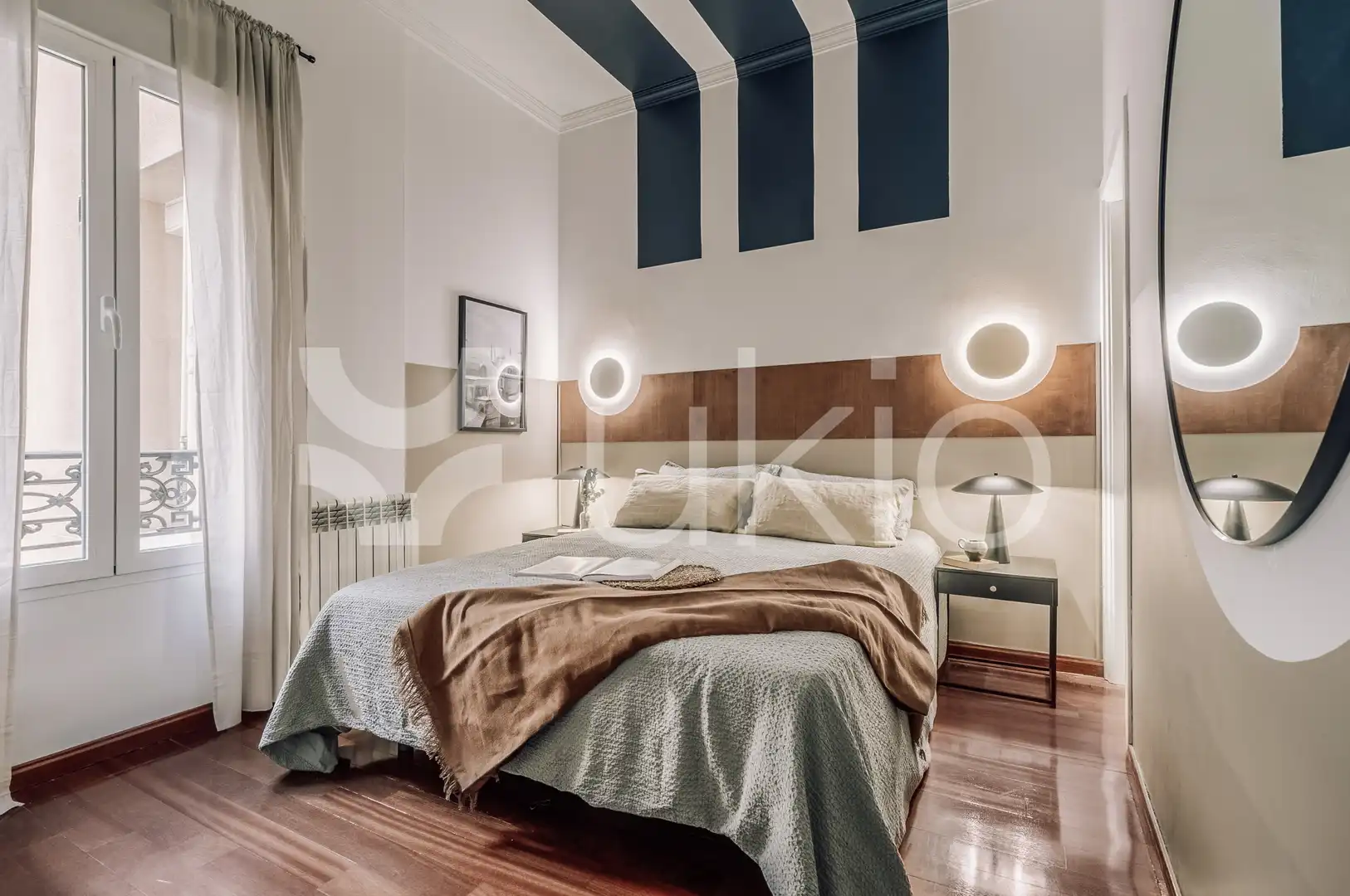 Habitación de Apartamento de alquiler en Madrid con Aire acondicionado, Calefacción y Amueblado