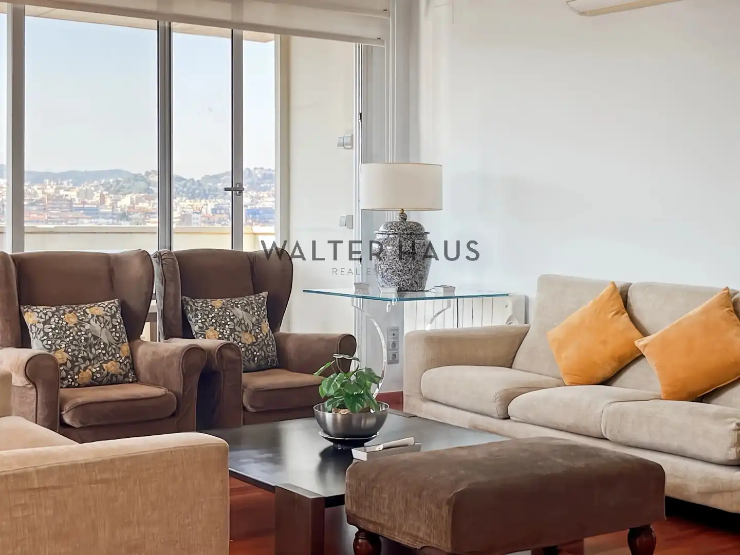 Wohnzimmer von Wohnung zur Miete in Barcelona mit Klimaanlage, Heizung und Möbliert