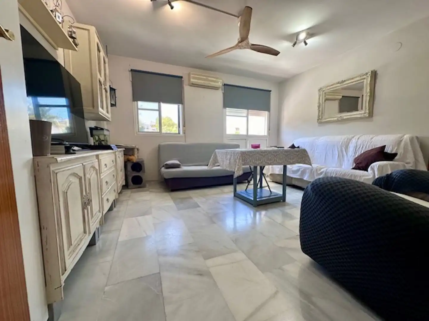 Exterior view of Flat for sale in Marbella  with Air Conditioner and Furnished