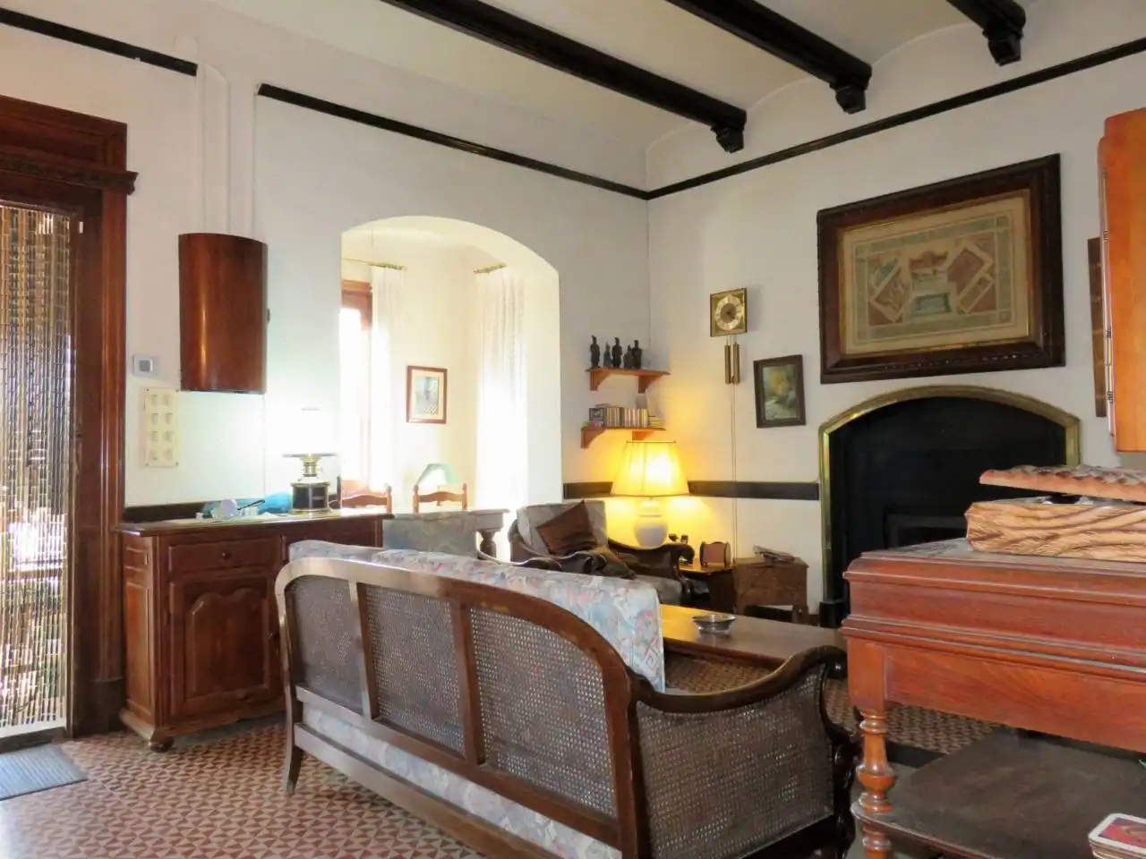 Sala de estar de Finca rústica en venta en Vallromanes con Calefacción, Jardín privado y Amueblado