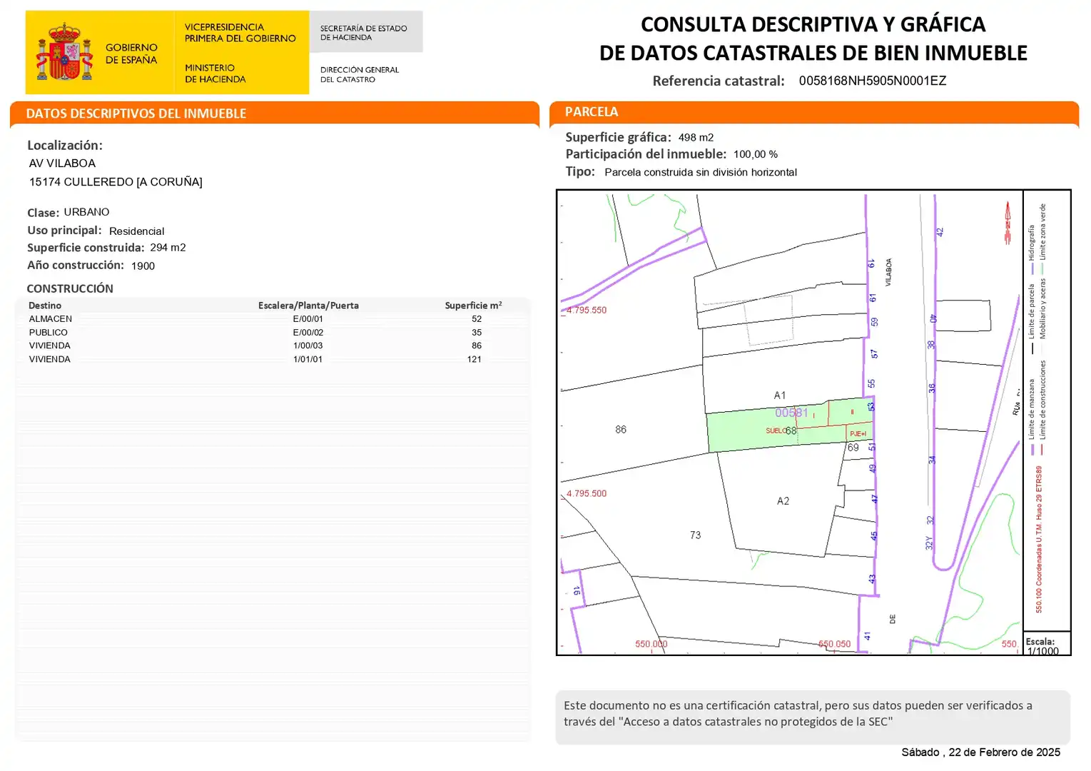 Residential land for sale in Avenida Vilaboa 53, imagen 2
