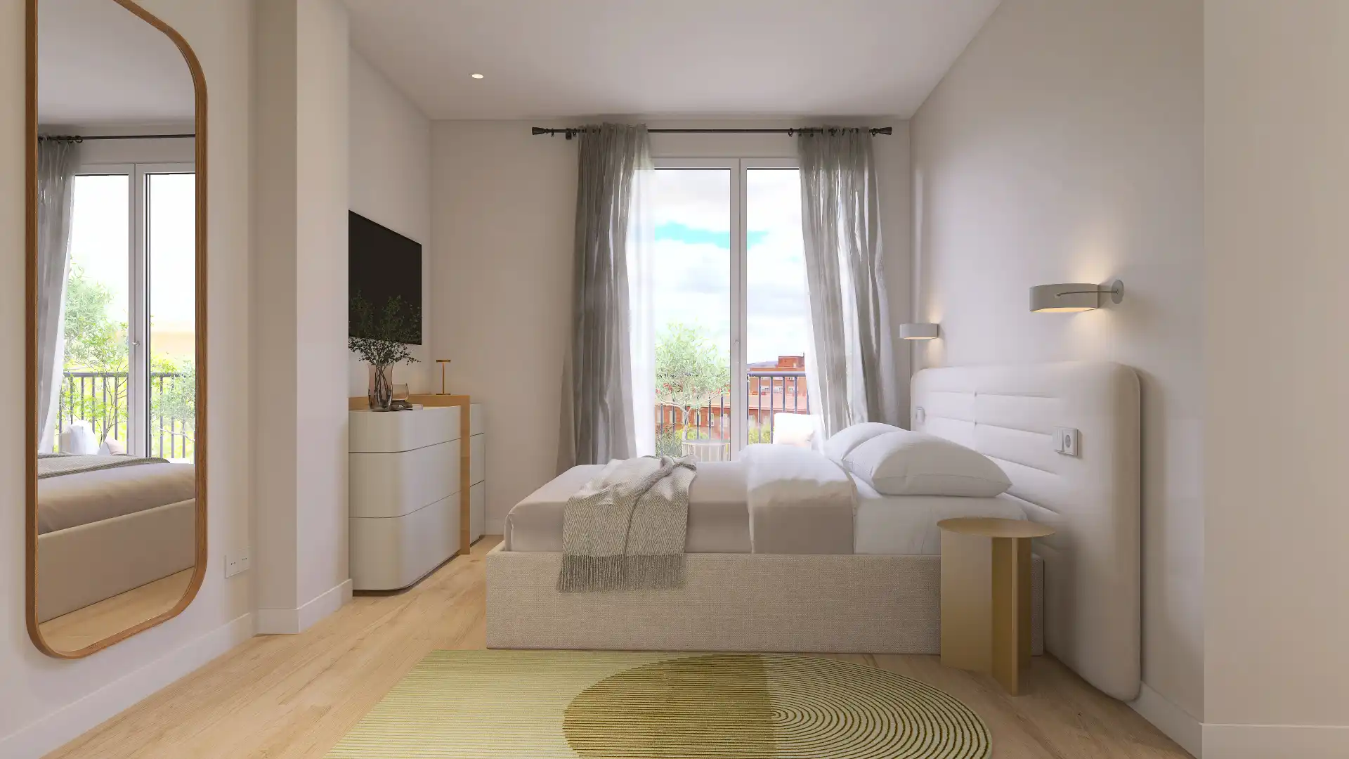 Schlafzimmer von Dachboden zum Verkauf in Salamanca mit Heizung, Parkett und Terrasse