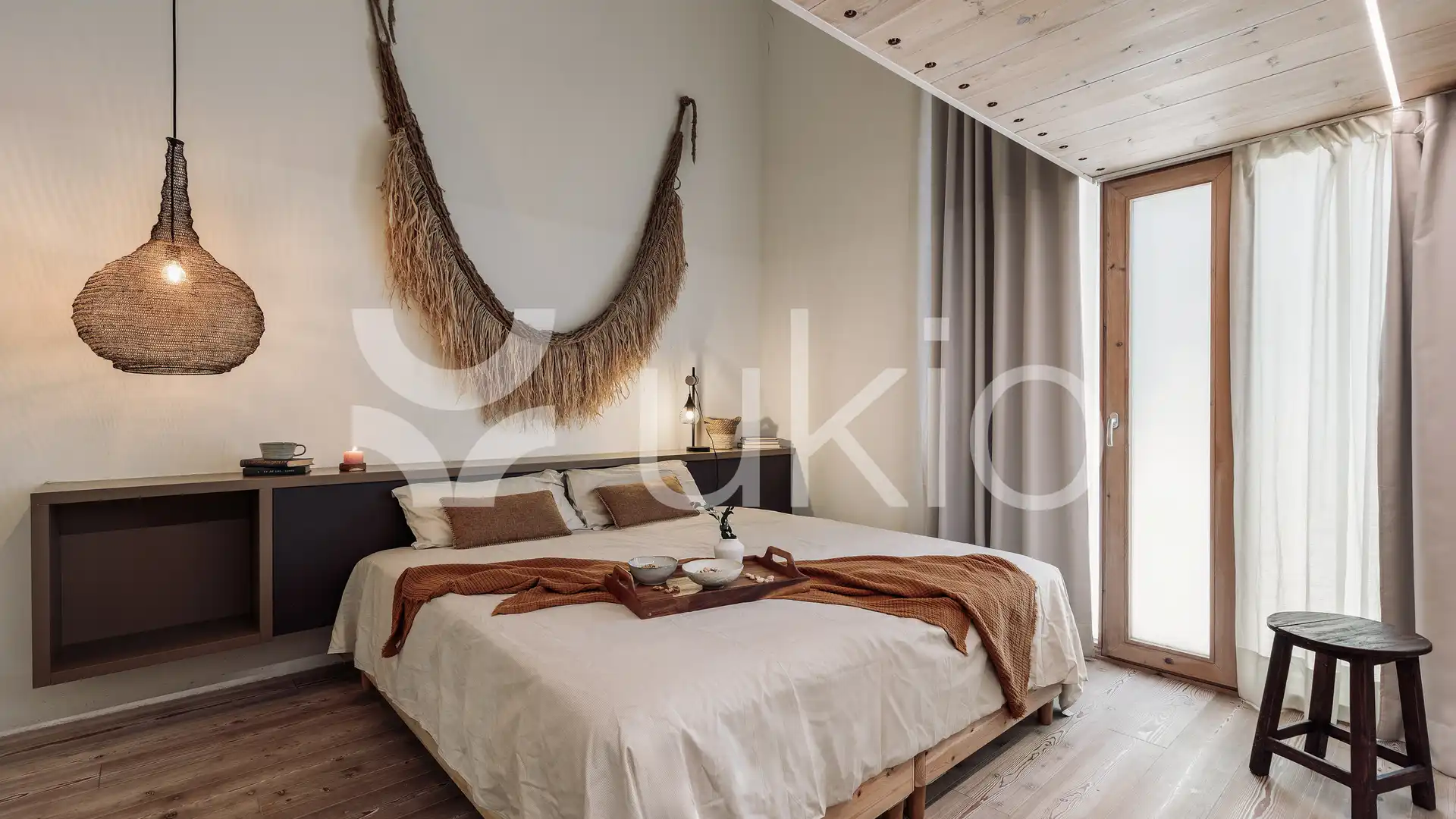 Bedroom of Apartments for rent in  Barcelona Capital  with Air Conditioner, Terrace and Furnished