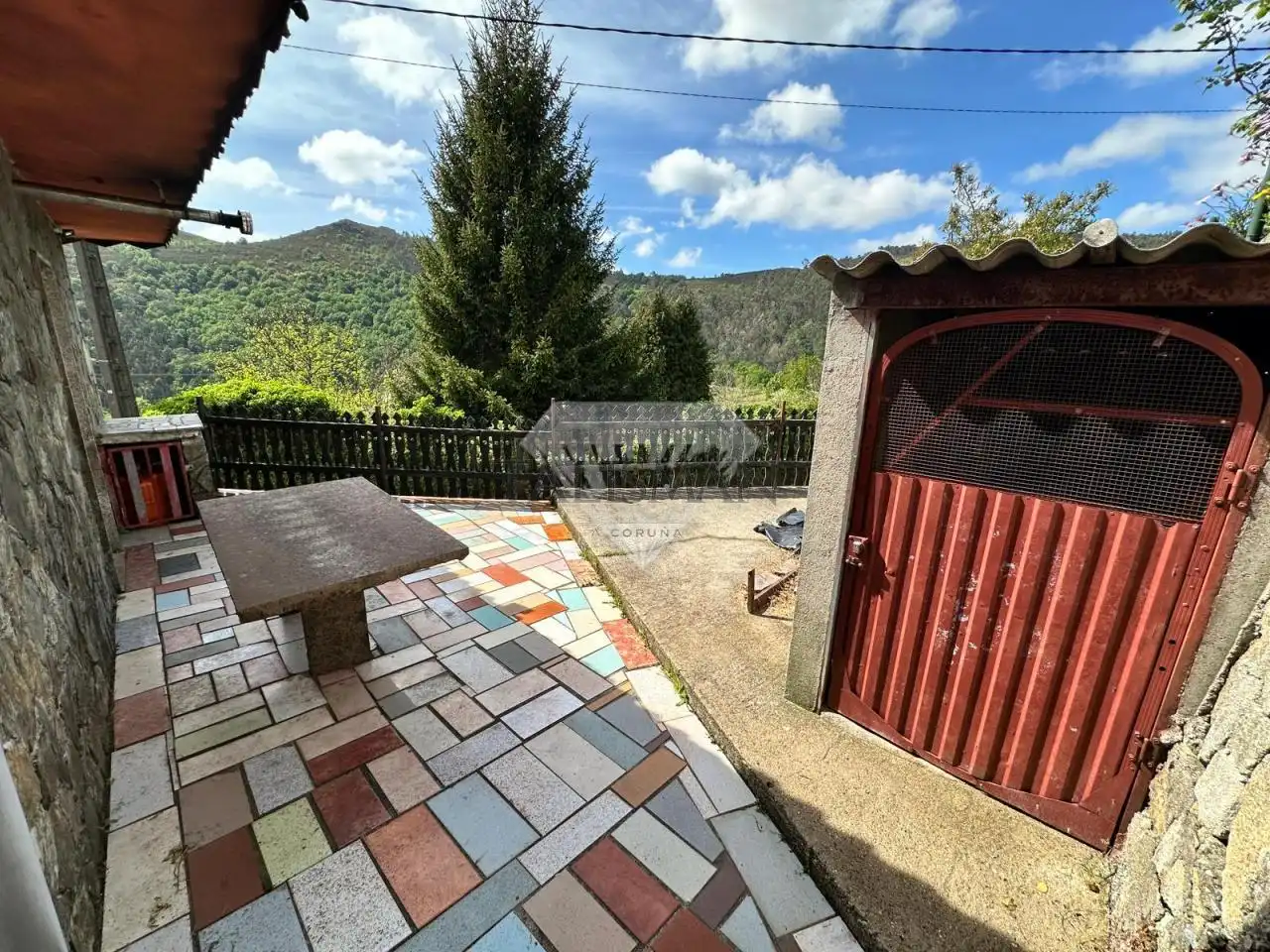 Terraza de Casa o chalet en venta en A Lama   con Calefacción, Jardín privado y Piscina