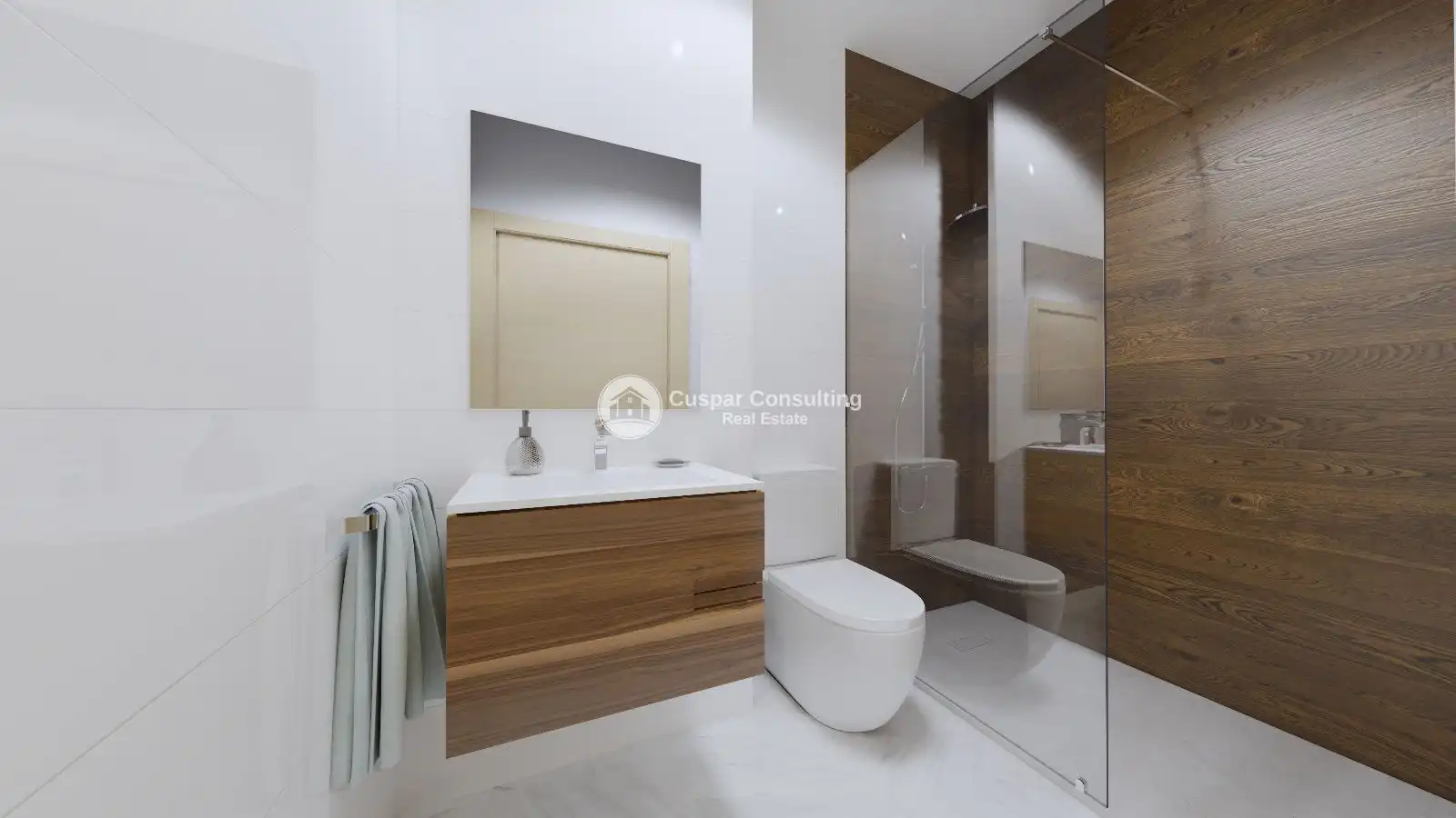 Baño de Dúplex en venta en Los Alcázares con Aire acondicionado, Calefacción y Terraza