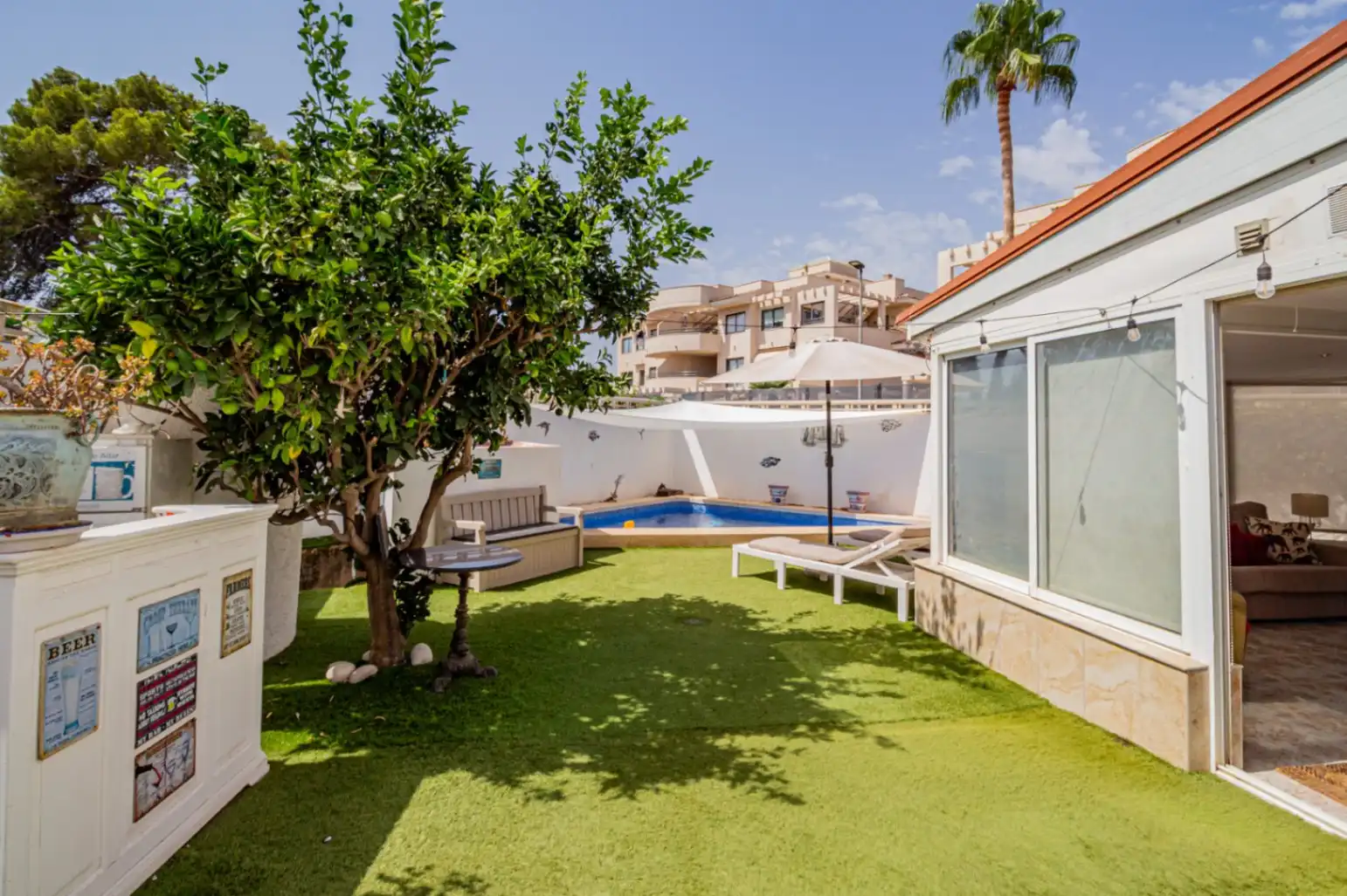 Jardín de Casa o chalet de alquiler en L'Alfàs del Pi con Aire acondicionado, Calefacción y Piscina
