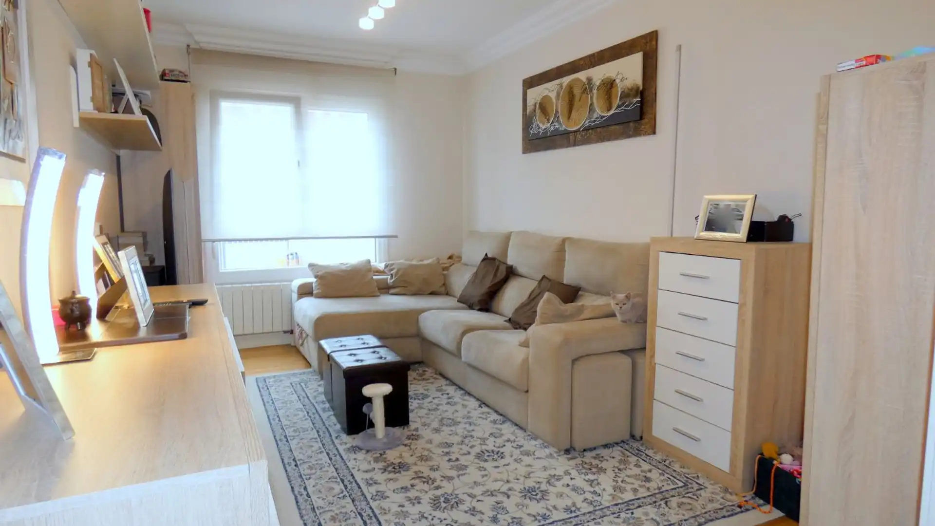 Sala de estar de Piso en venta en Bilbao  con Calefacción, Terraza y Amueblado