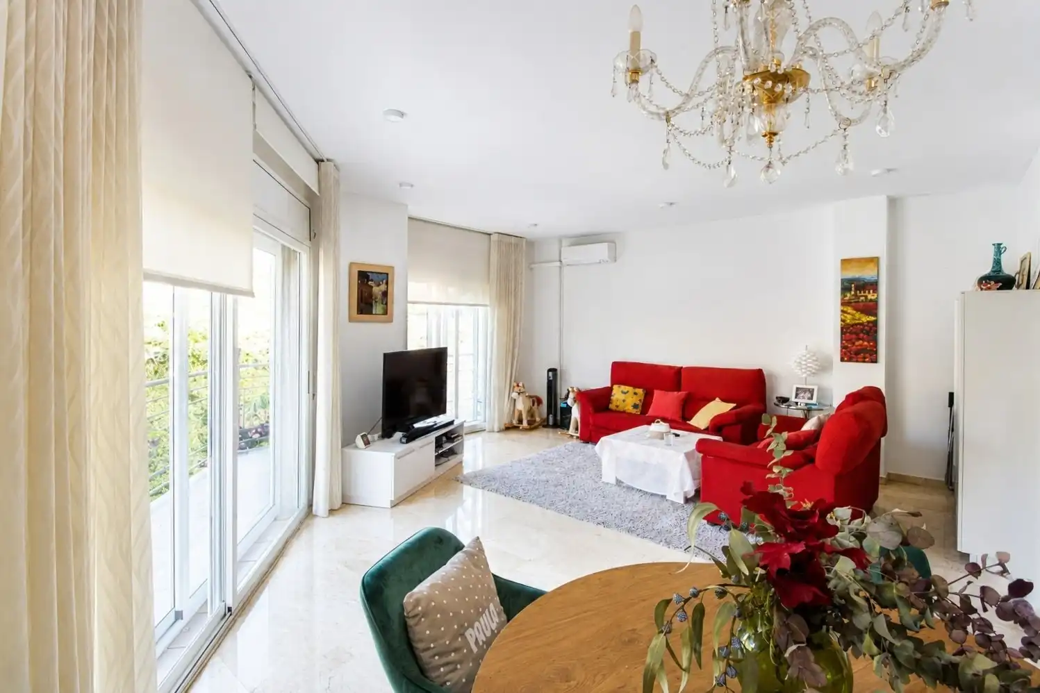 Living room of Duplexes for sale in L'Hospitalet de Llobregat  with Air Conditioner, Heating and Terrace