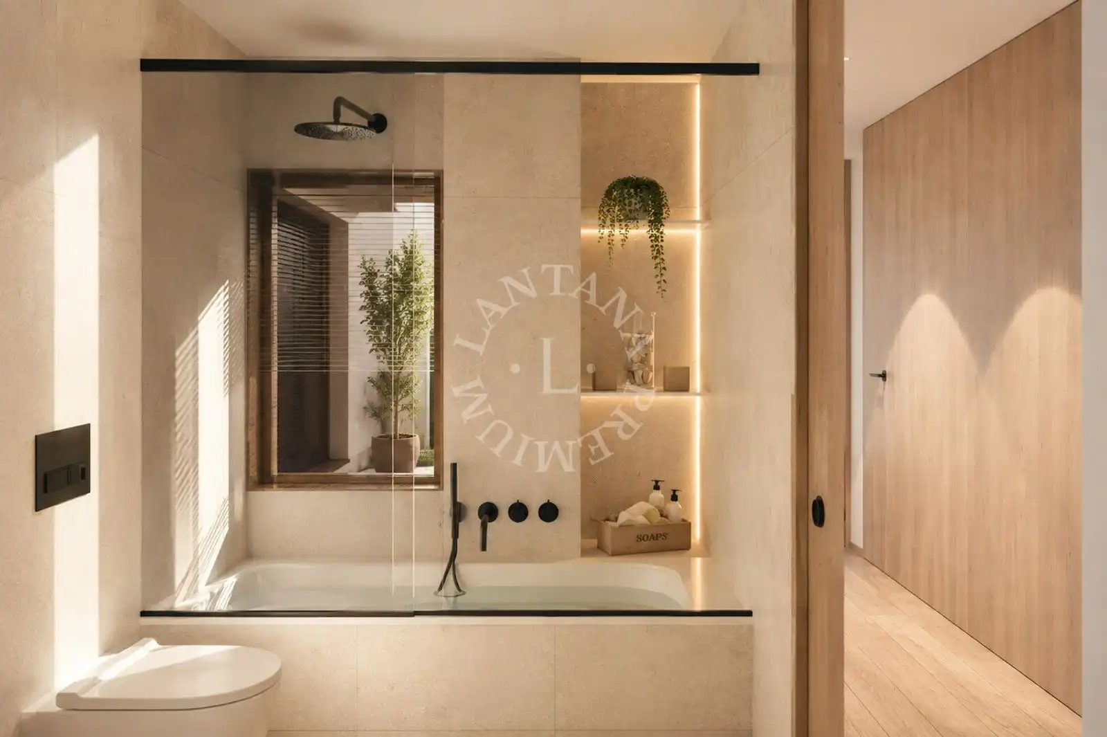 Bathroom of Flat for sale in Naut Aran  with Air Conditioner, Heating and Terrace