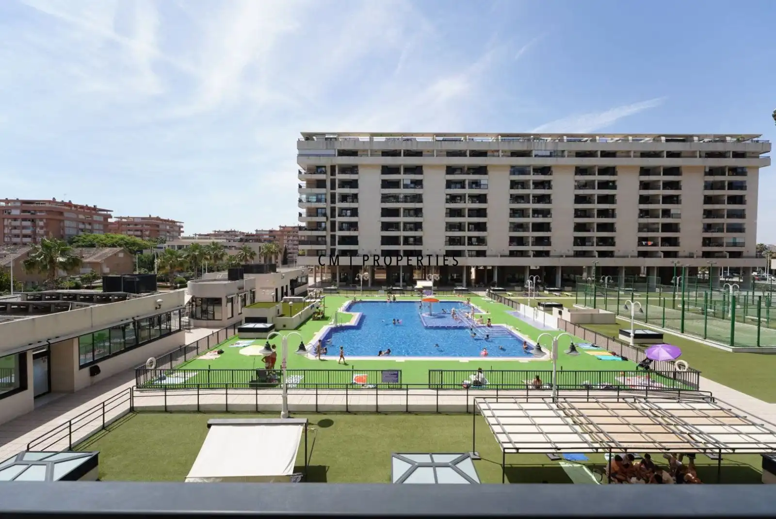 Schwimmbecken von Wohnung zur Miete in Alboraya mit Klimaanlage, Heizung und Terrasse