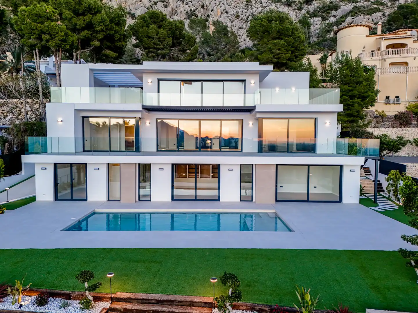 Vista exterior de Casa o chalet en venta en Altea con Aire acondicionado, Calefacción y Jardín privado