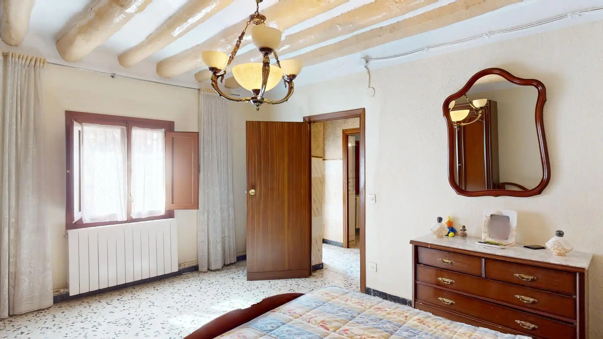 Habitación de Finca rústica en venta en Lumpiaque con Calefacción, Terraza y Amueblado