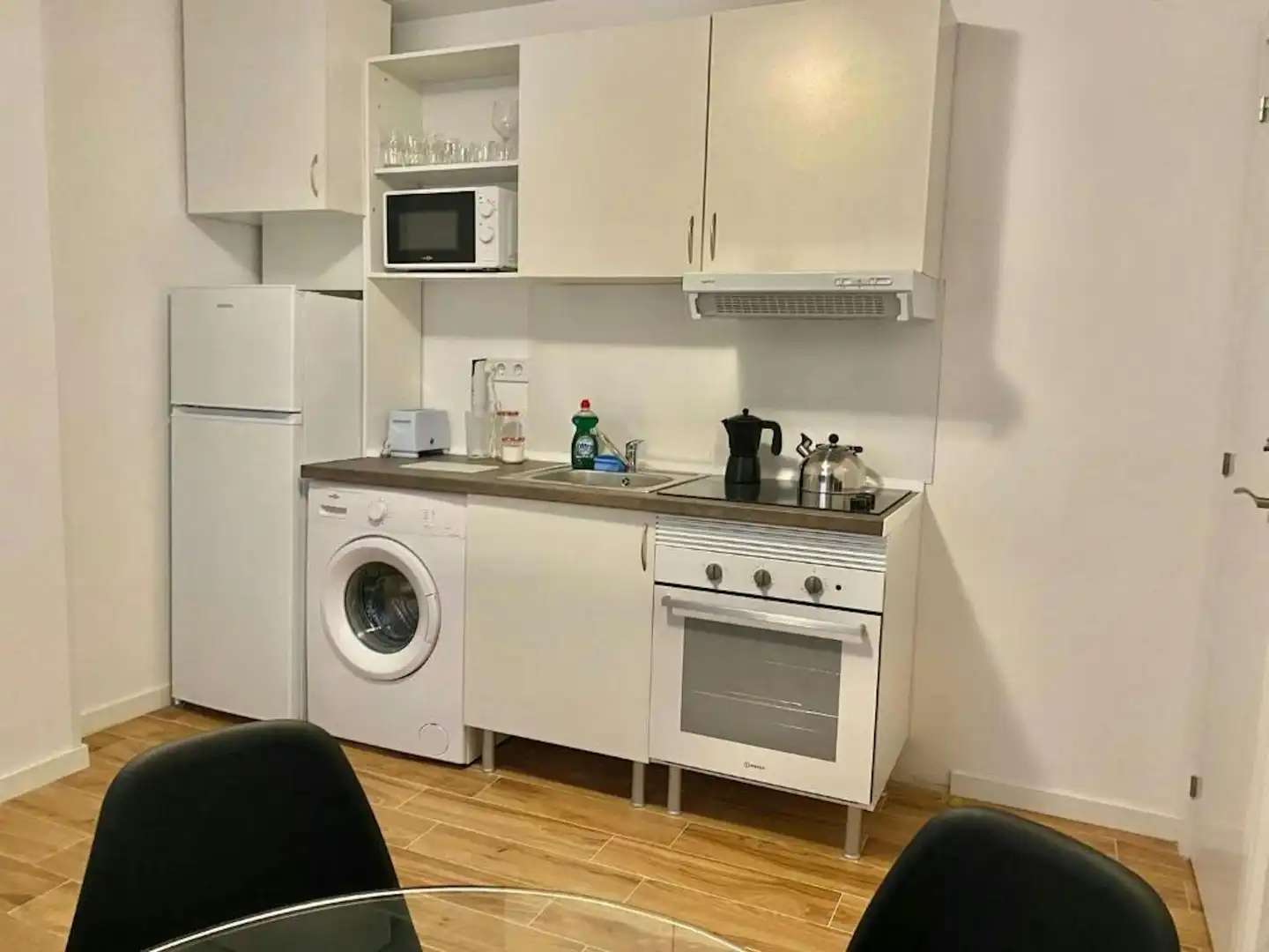 Cocina de Piso de alquiler en Madrid con Aire acondicionado, Calefacción y Amueblado