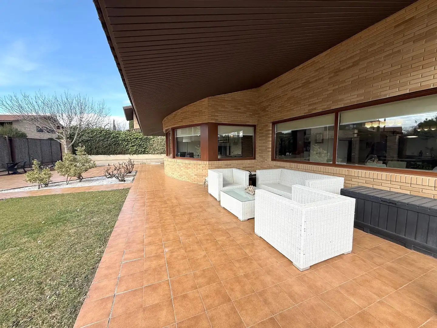 Terraza de Casa o chalet en venta en Cadrete con Aire acondicionado, Calefacción y Jardín privado