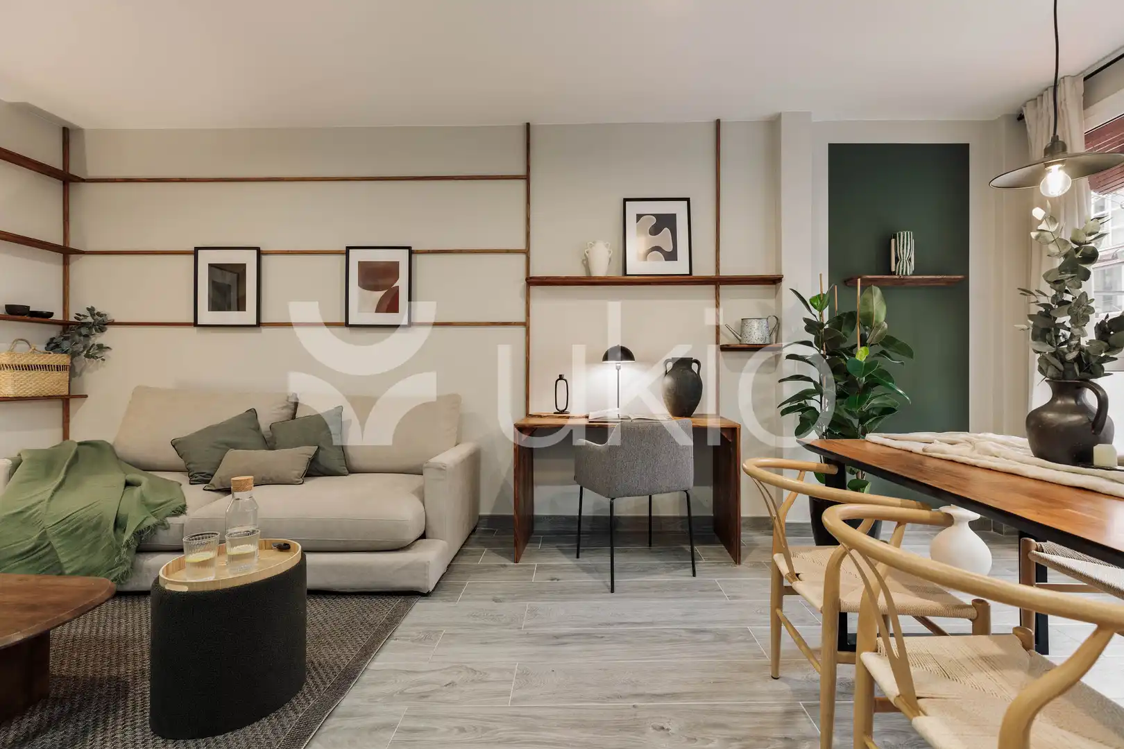Living room of Apartments for rent in Barcelona  with Air Conditioner, Heating and Furnished