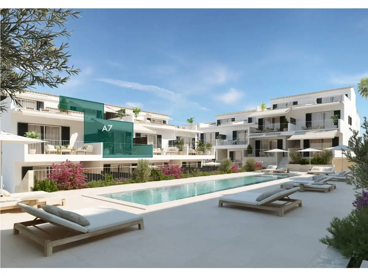Terraza de Apartamento en venta en Es Mercadal con Jardín privado, Terraza y Piscina