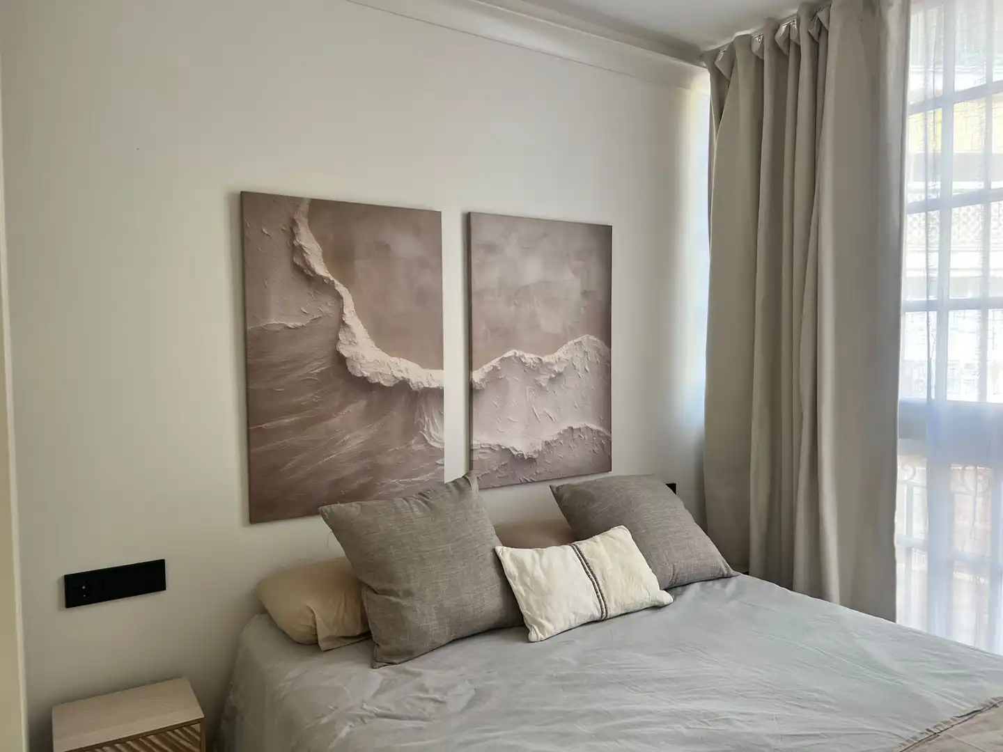 Dormitori de Apartament de lloguer en Marbella amb Aire condicionat, Calefacció i Terrassa