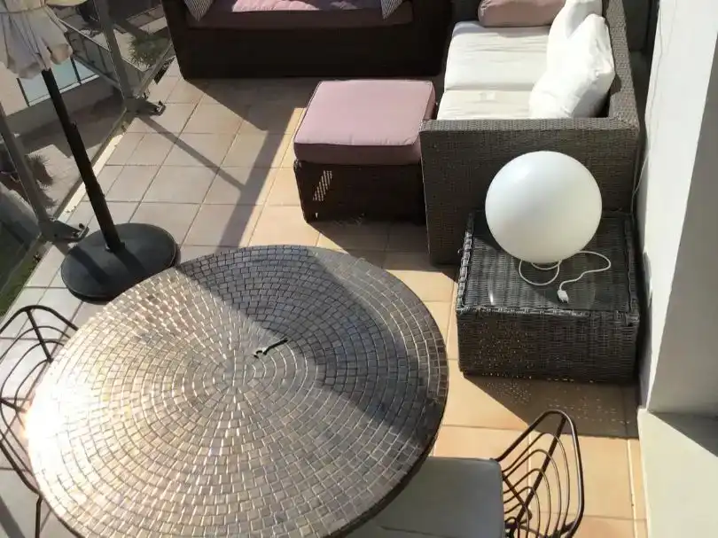 Terrasse von Wohnung zur Miete in El Verger mit Klimaanlage und Schwimmbad