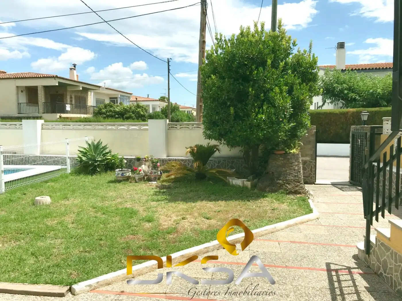 Jardí de Casa adosada en venda en Benicasim / Benicàssim amb Calefacció, Jardí privat i Terrassa