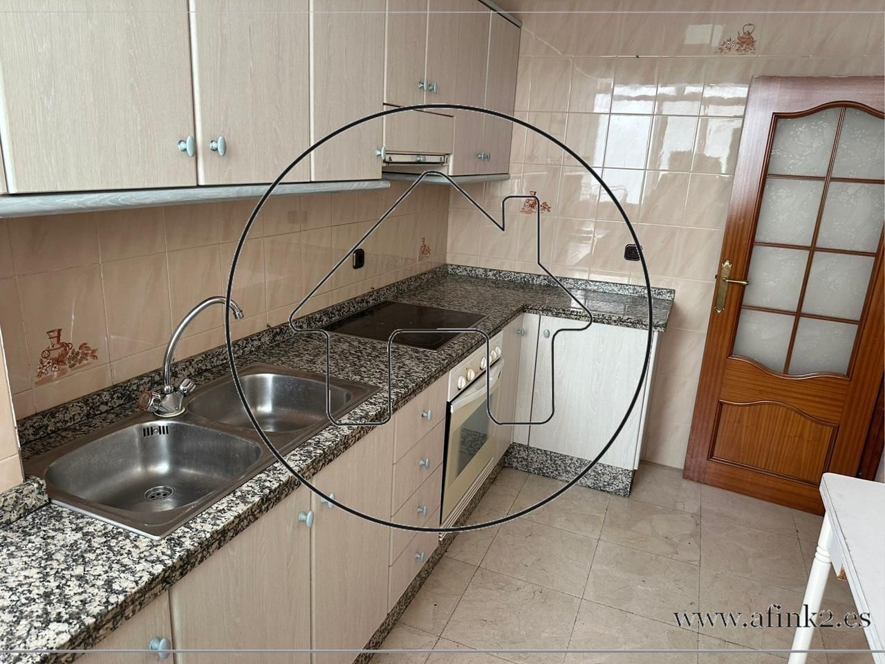 Kitchen of Flat to rent in  Huelva Capital  with Furnished