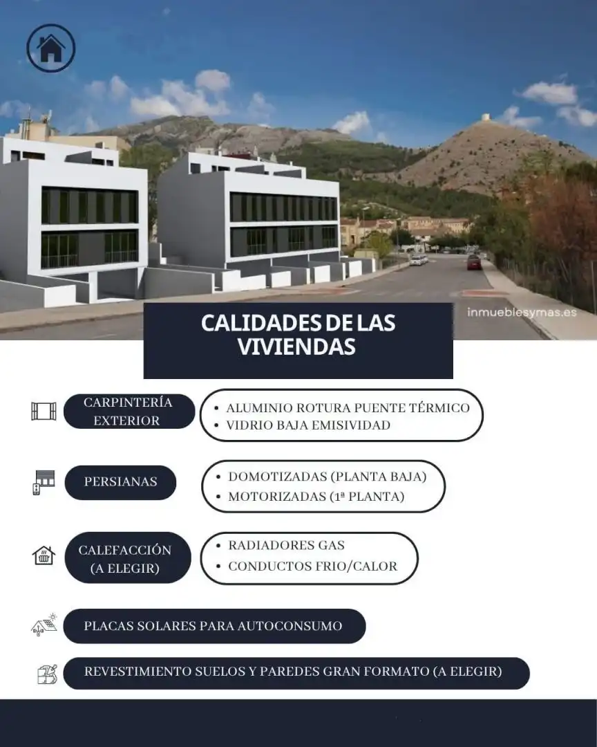 Exterior view of Detached homes for sale in Cocentaina  with Air Conditioner