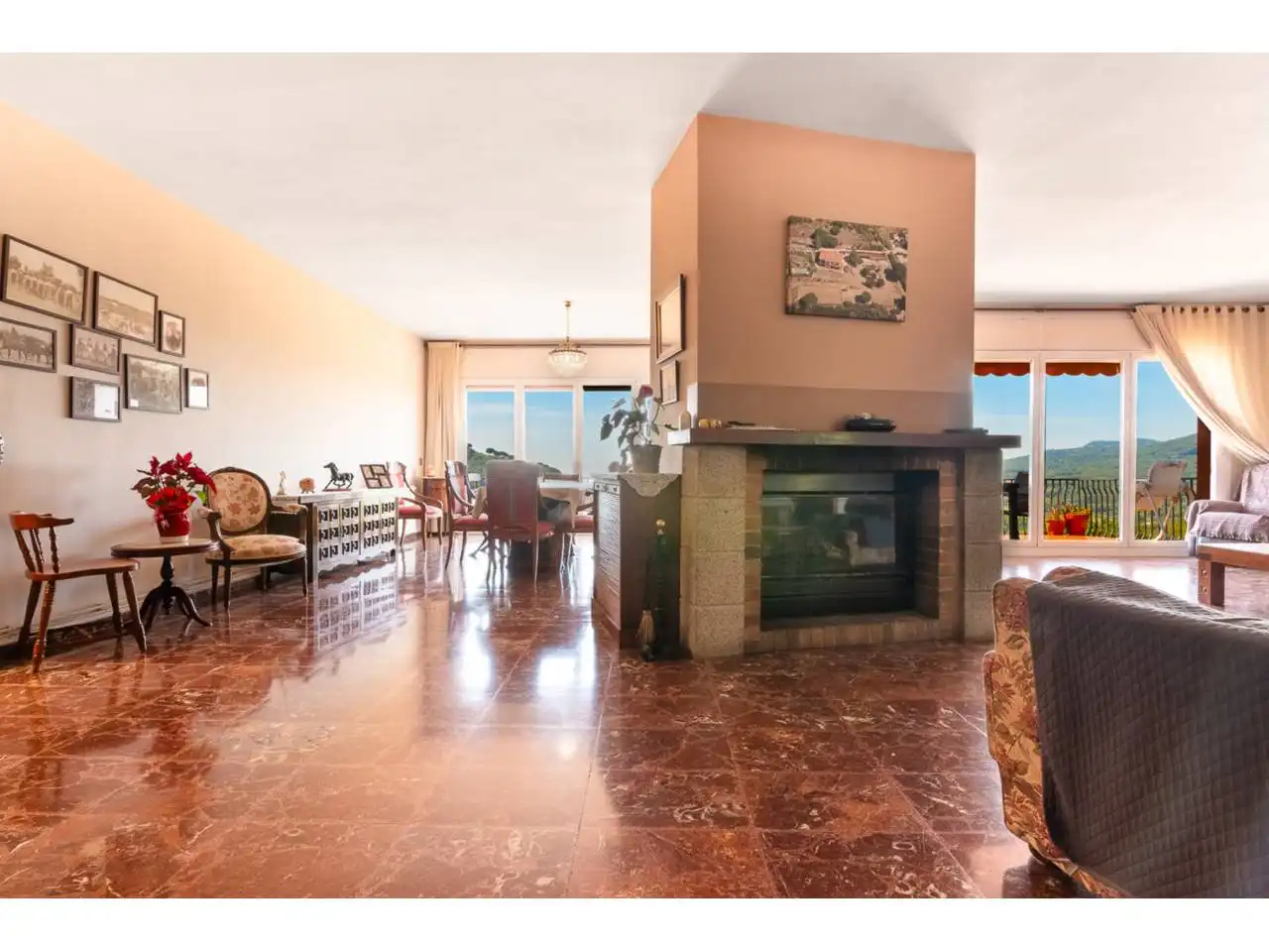 Sala d'estar de Finca rústica en venda en Argentona amb Aire condicionat, Calefacció i Jardí privat