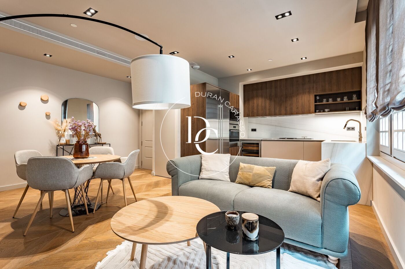 Living room of Flat for sale in  Barcelona Capital  with Air Conditioner, Heating and Furnished